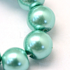 Baking Paint Glass Pearl Round Bead Strands X-HY-Q003-10mm-32-3
