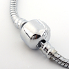 Brass European Style Bracelets for Jewelry Making KK-R031-05-2
