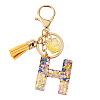 Alloy Resin Polygon Keychains KEYC-TADJ0002-03G-H-1