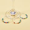 Brass Wine Glass Charm Rings Hoop Earrings KK-PH0028-01M-5