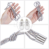Rubber Rhinestone Shoelaces AJEW-WH0752-498B-3