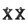 304 Stainless Steel Alphabet Charms STAS-H122-X-EB-1