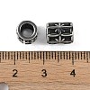 304 Stainless Steel European Beads STAS-C108-09A-AS-2