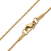 304 Stainless Steel Boston Chain Necklaces STAS-O053-16G-2