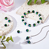 20Pcs Luminous Crackle Glass Beads GLAA-FH0001-89D-4