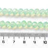 Baking Paint Transparent Glass Beads Strands DGLA-A034-J6MM-D02-4