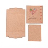 Kraft Paper Boxes and Earring Jewelry Display Cards X-CON-L015-B08-2