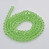 Faceted Bicone Glass Beads Strands EGLA-P017-3mm-01-2