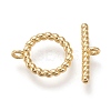 Brass Toggle Clasps KK-F820-03B-G-2