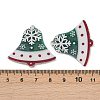 Christmas Themes Opaque Printed Acrylic Pendants OACR-B037-01-3
