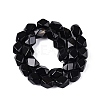 Natural Black Agate Beads Strands GG-N361-06A-07-3