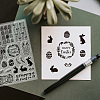 PVC Plastic Clear Stamps DIY-WH0618-0042-6