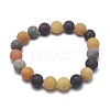 Natural Mixed Gemstone Bead Stretch Bracelets BJEW-K212-B-029-2