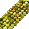 Natural Green Opal Beads Strands G-K245-A17-A04-1