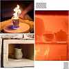 40Pcs Aluminium Oxide Burning Kiln Branch Bases AJEW-FH0001-82-6