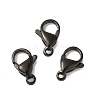 Ion Plating(IP) 304 Stainless Steel Lobster Claw Clasps STAS-AB10-B-1