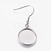 304 Stainless Steel Dangle Earrings EJEW-WH0001-A01-1