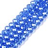 Electroplate Glass Beads Strands EGLA-A044-T8mm-A14-1