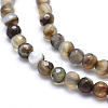 Natural Striped Agate/Banded Agate Beads G-J371-14-6mm-3