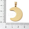 Ion Plating(IP) 304 Stainless Steel Enamel Rhinestone Pendants STAS-Q325-04A-G-3