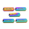 Rainbow Color Alloy Charms PALLOY-S180-236-NR-1