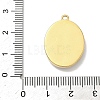 304 Stainless Steel Enamel with Crystal Rhinestone Pendants STAS-G371-03G-05-3