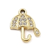Alloy Rhinestone Pendants FIND-U026-10G-1
