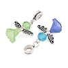 Lovely Wedding Dress Angel Alloy European Dangle  Large Hole Pendants PALLOY-JF00003-2
