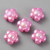 Opaque Acrylic Beads SACR-WH0013-01B-1