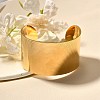 304 Stainless Steel Open Cuff Bangles for Women LS-BJEW-Z083-02G-02-2