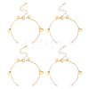 10Pcs Brass Curb Chains Bracelet Making AJEW-UN0001-19-1