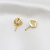 Brass Micro Pave Clear Cubic Zirconia Crown Head Pins BAPE-PW0002-23A-01-1