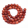 Glass Round Beads Strands GLAA-M044-01P-2