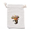 Halloween Cotton Cloth Storage Pouches LS-ABAG-M004-01K-1