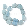 Natural Aquamarine Beads Strands G-C098-A10-01-3