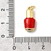Brass Enamel Pendants KK-A268-03G-B-4