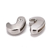 Letter Slider Beads for Watch Band Bracelet Making ALRI-O012-J-NR-1