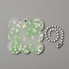 Translucent Acrylic Disc Pendant Keychain KEYC-WH0027-85C-01-2
