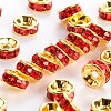 Brass Grade A Rhinestone Spacer Beads LS-RSB034NF-08G-1