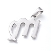 Non-Tarnish 304 Stainless Steel Pendants STAS-L210-06E-P-2