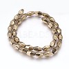 Electroplated Non-magnetic Synthetic Hematite Beads Strands G-P392-R08-1