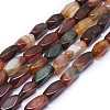 Natural Striped Agate/Banded Agate Beads Strands G-I245-28A-1