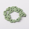 Synthetic Lava Rock Bead Strands G-N0093-15-2