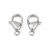 Tarnish Resistant 316 Surgical Stainless Steel Lobster Claw Clasps STAS-316-FL12A-4