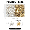 500Pcs 2 Colors CCB Plastic Beads CCB-YW0001-65-2