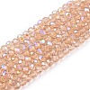 Electroplate Glass Beads Strands EGLA-A044-T1mm-L20-1