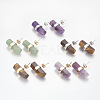 Natural & Synthetic Mixed Stone Stud Earrings EJEW-I212-F-1