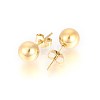 304 Stainless Steel Stud Earrings EJEW-E244-B01-G-2