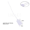 White Rectangle Jewelry Price Tags X-TOOL-C003-02-4