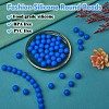 100Pcs Silicone Beads Round Rubber Bead 15MM Loose Spacer Beads for DIY Supplies Jewelry Keychain Making JX471A-2